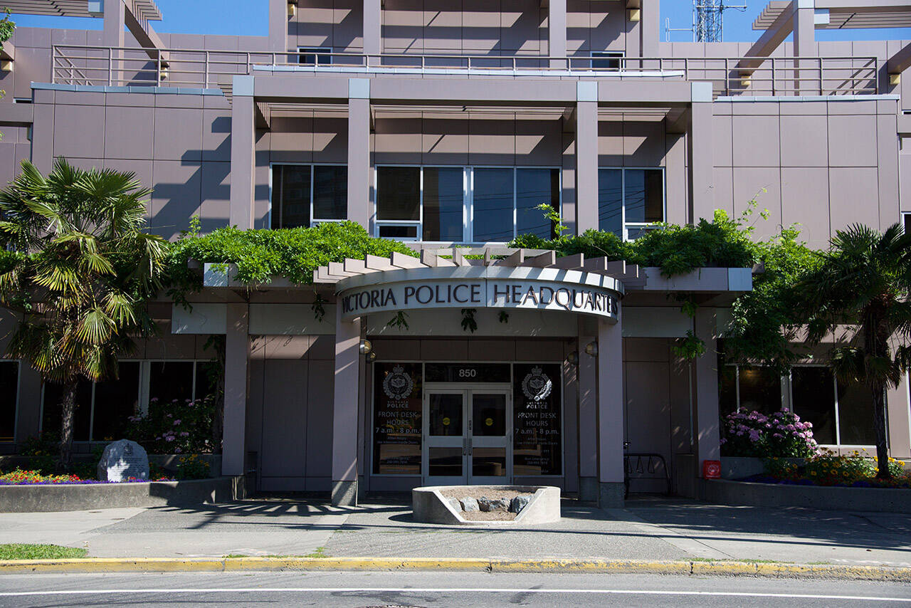 Victoria Police Department headquarters. (Black Press Media file photo)
