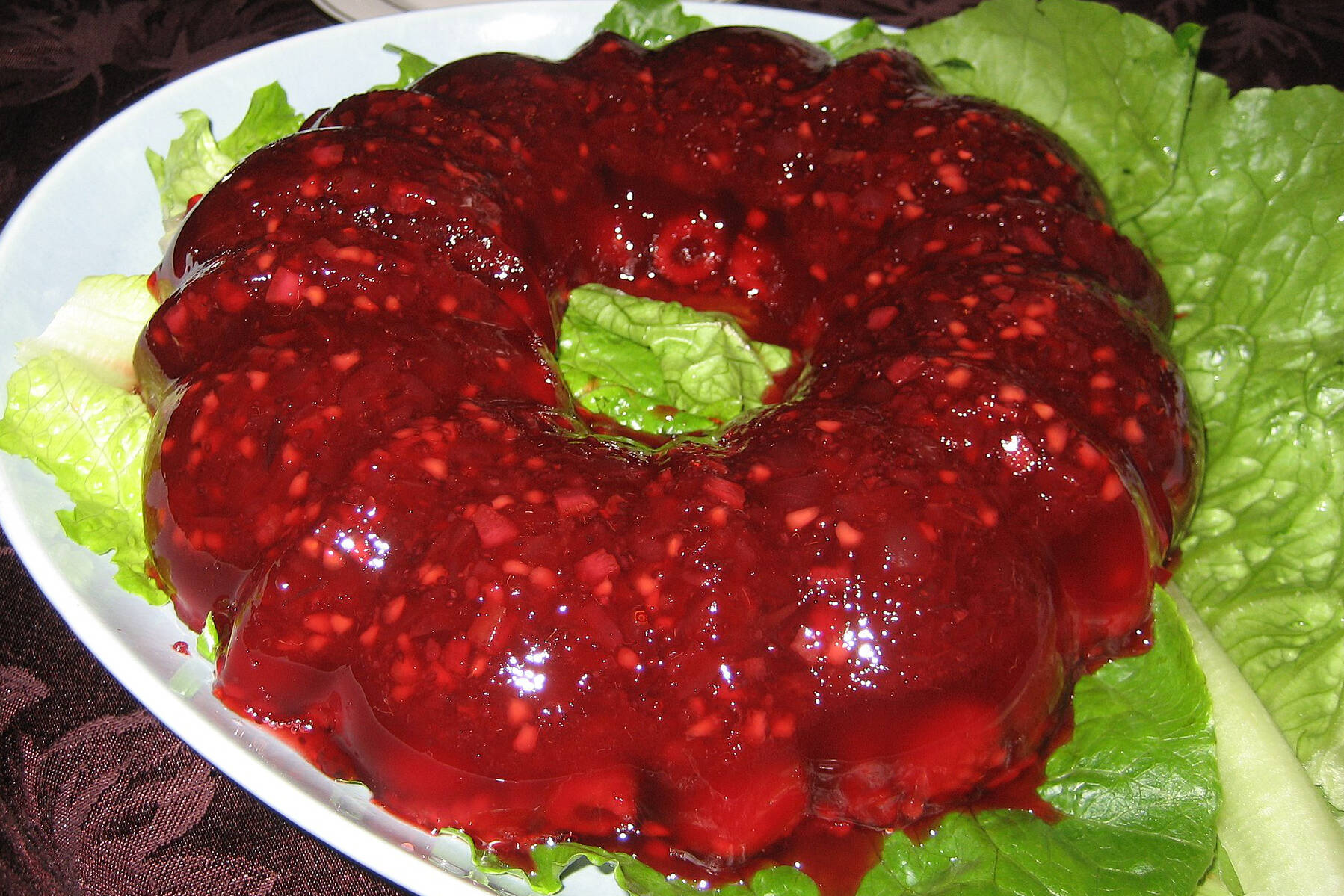 A Jell-O salad was once seen at many potlucks. Today, it is not as common. Other foods, including liver and onions, are also losing their former popularity. (Wikimedia Commons)