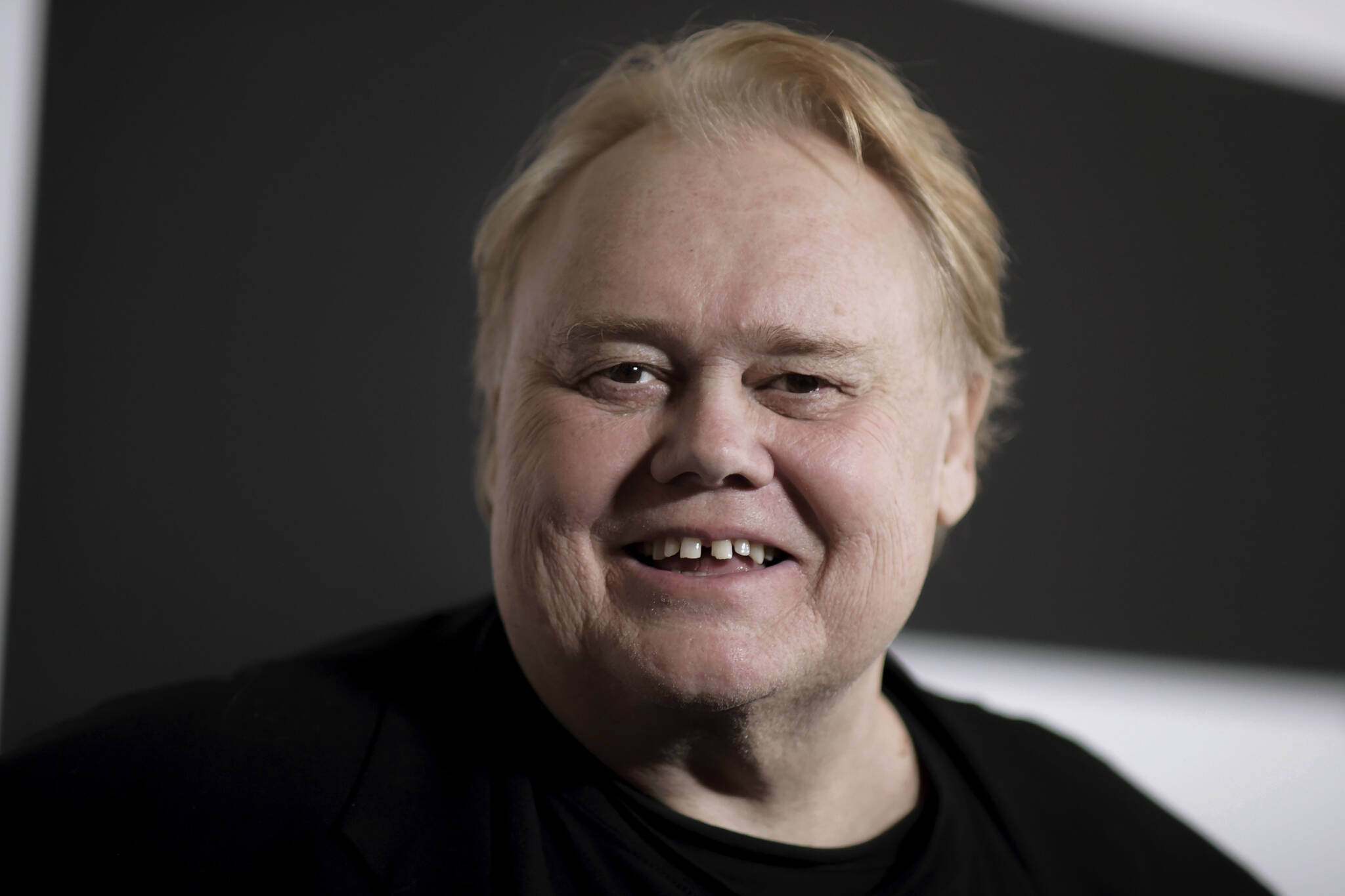 Louie Anderson appears during the 2017 Winter Television Critics Association press tour in Pasadena, Calif., on Jan. 12, 2017. Anderson, whose four-decade career as a comedian and actor included his unlikely and Emmy-winning performance as mom to twin adult sons in the TV series Baskets, has died at age 68. (Photo by Richard Shotwell/Invision/AP, File)