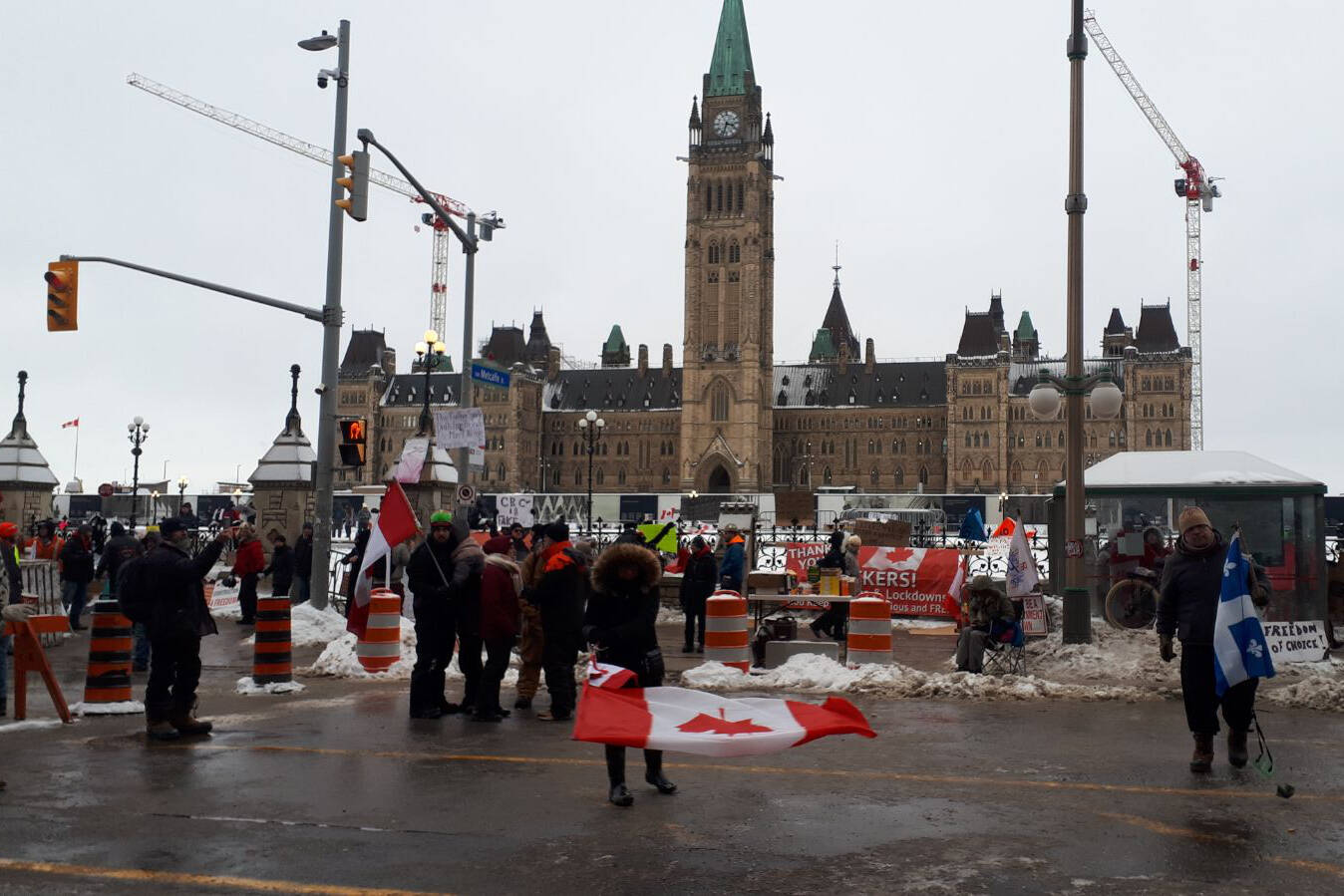 Canadians from all over travelled to Ottawa last week as part of a protest against mandates related to COVID-19. (Photo submitted by Al Fortin)