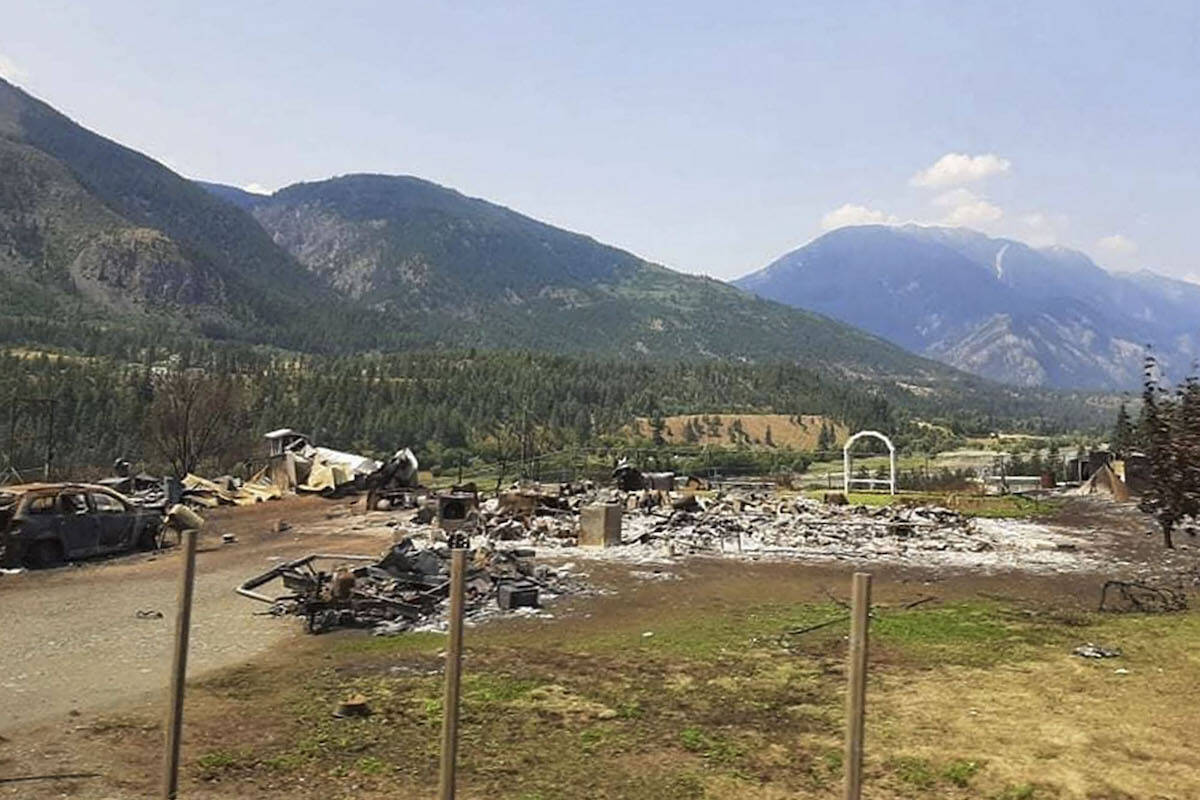 The Snukwa family home was among those destroyed when fire swept through Lytton B.C., June 30, 2021. (Family photo/Salmon Arm Observer)