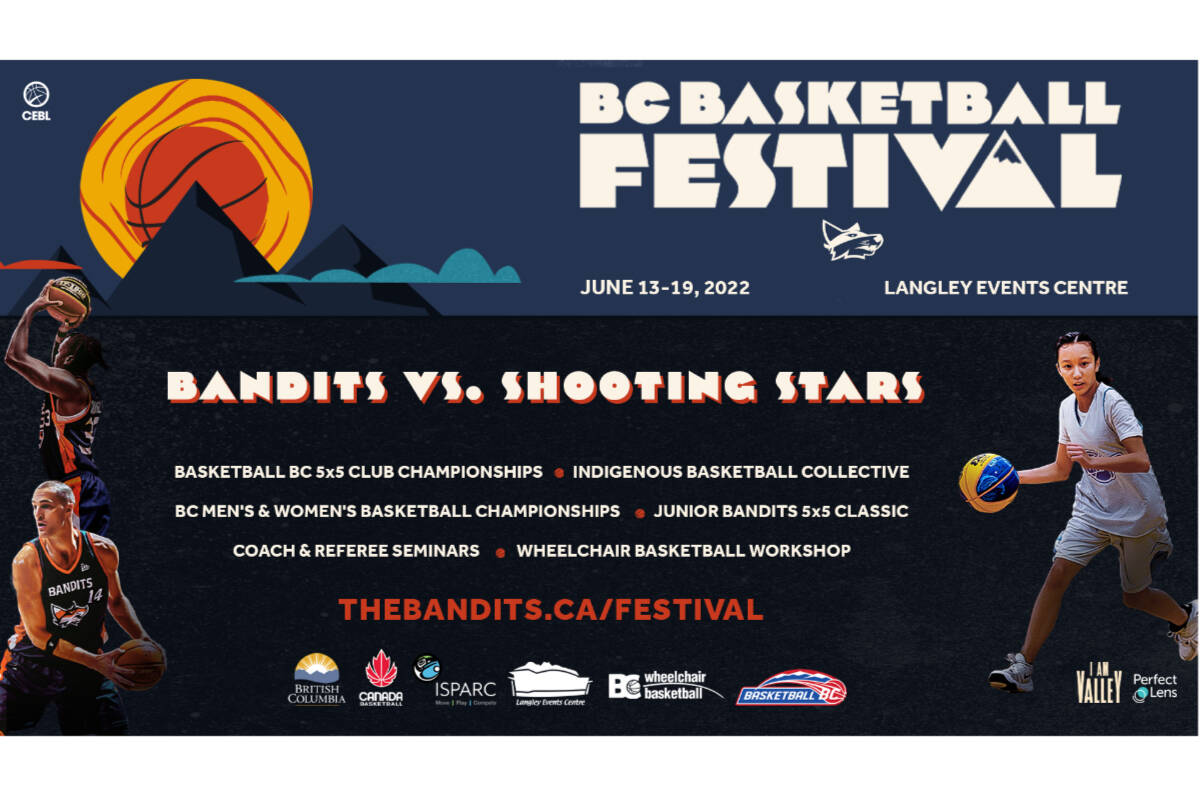 Coming to Langley Events Centre June 13 to 19 is the inaugural BC Basketball Festival, including Fraser Valley Bandits action. (Special to Langley Advance Times)