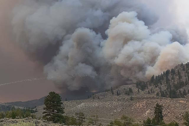 The Nk’Mip fire east of Osoyoos caused hundreds of evacuations with many of them seeking support with the Penticton Emergency Support Services. (File photo)