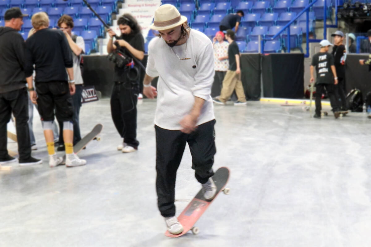 Josh Dunstone flew all the way from Australia to participate in the three-day skateboarding competition, taking place at Langley Events Centre. (Tanmay Ahluwalia/Langley Advance Times)