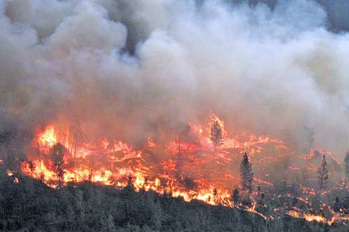 The wildfire season has been off to a slow start thanks to cooler, wetter June weather. (BC Wildfire Service photo)