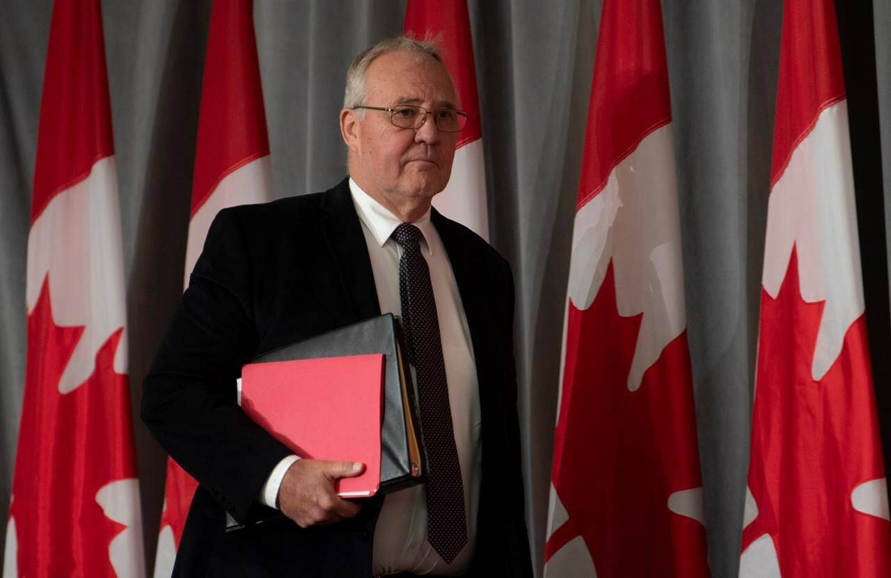 Public Safety and Emergency Preparedness Minister Bill Blair arrives at a news conference Tuesday June 9, 2020 in Ottawa. Blair announced an advance payment of $870 million for B.C.’s disaster recovery efforts July 18. THE CANADIAN PRESS/Adrian Wyld