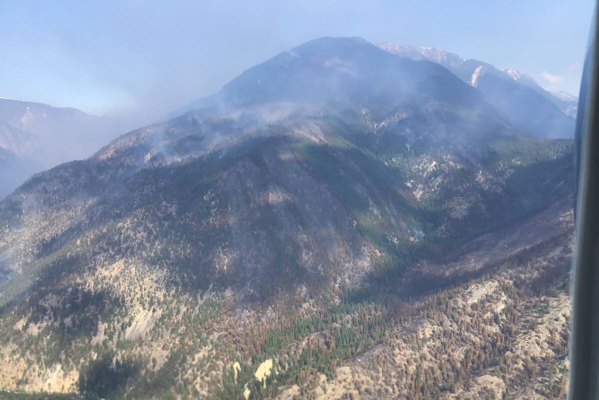 The Nohomin Creek fire is estimated at 2,364 hecatres as of July 25. (Photo courtesy of B.C. Wildfire Services)