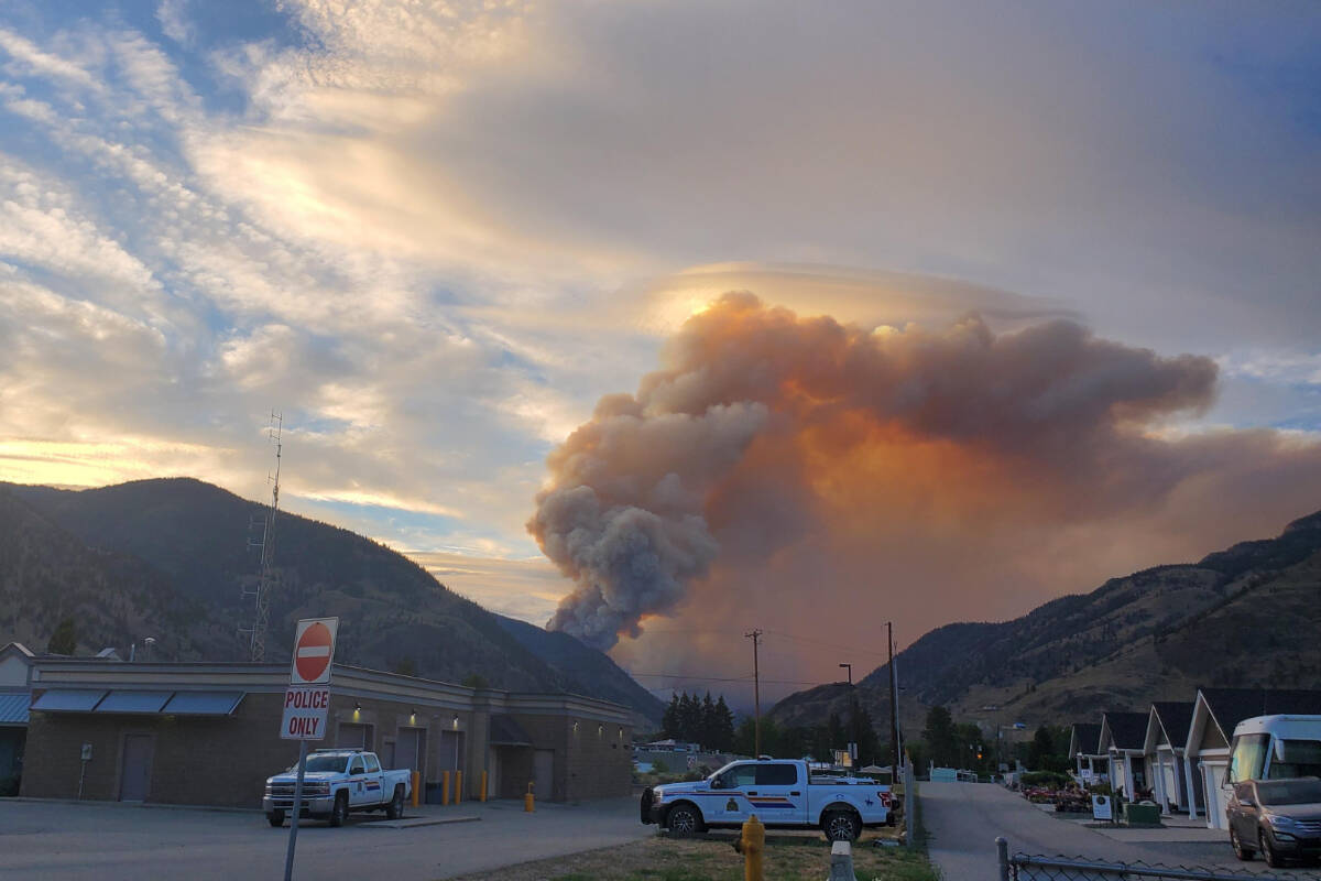 The Keremeos Creek wildfire is an estimated 4,250 hectares in size, not taking into account overnight growth. (Heather Haughian- Western News)
