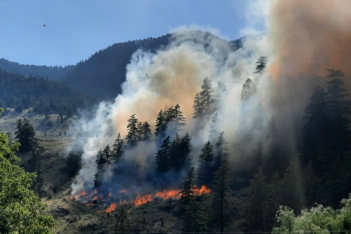 Keremeos Creek Wildfire planned ignitions (BC Wildfire Service)