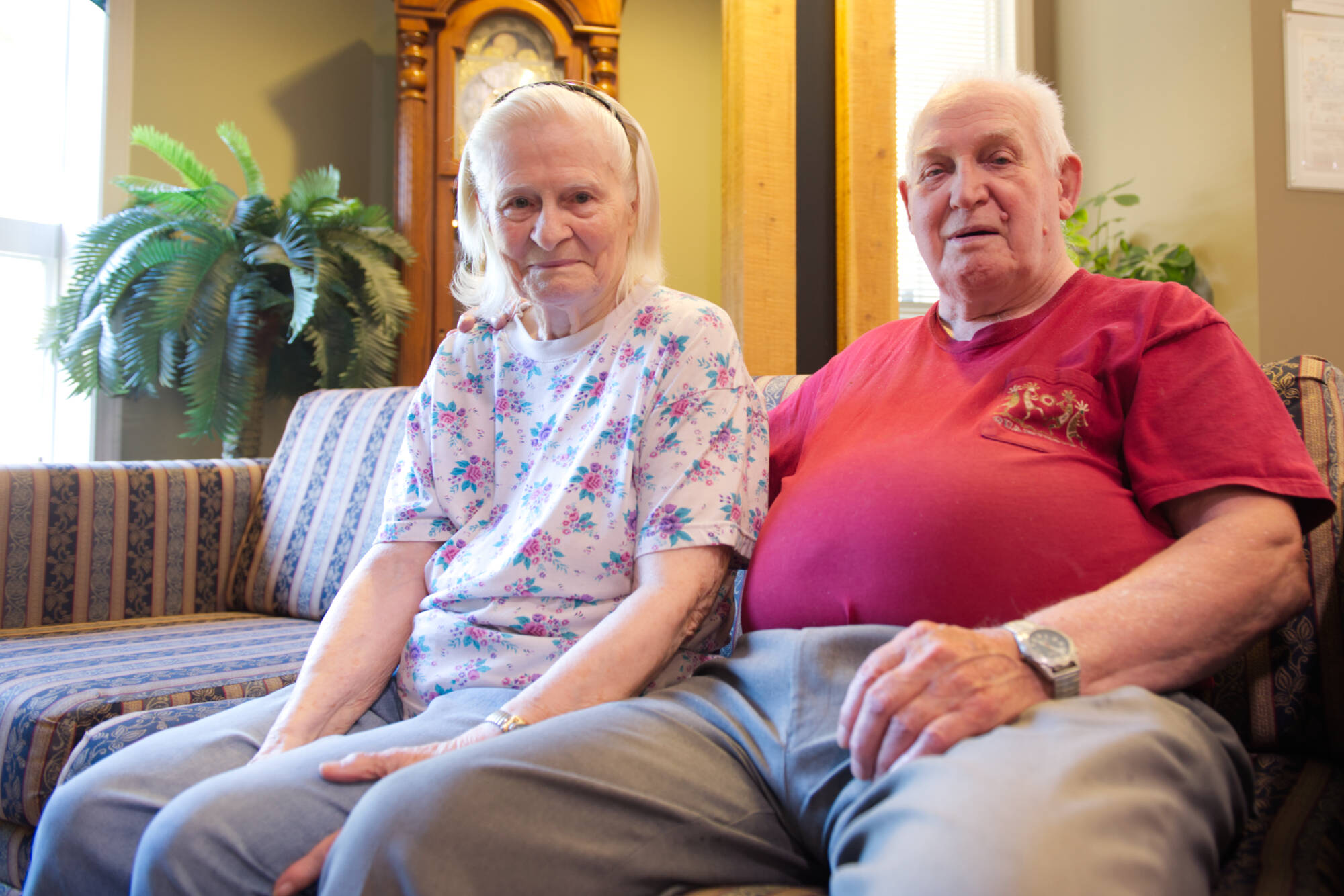 Sicamous residents Cathy and Ernie Baynes will celebrate their 72nd anniversary on September 2, 2022. (Lachlan Labere-Salmon Arm Observer)
