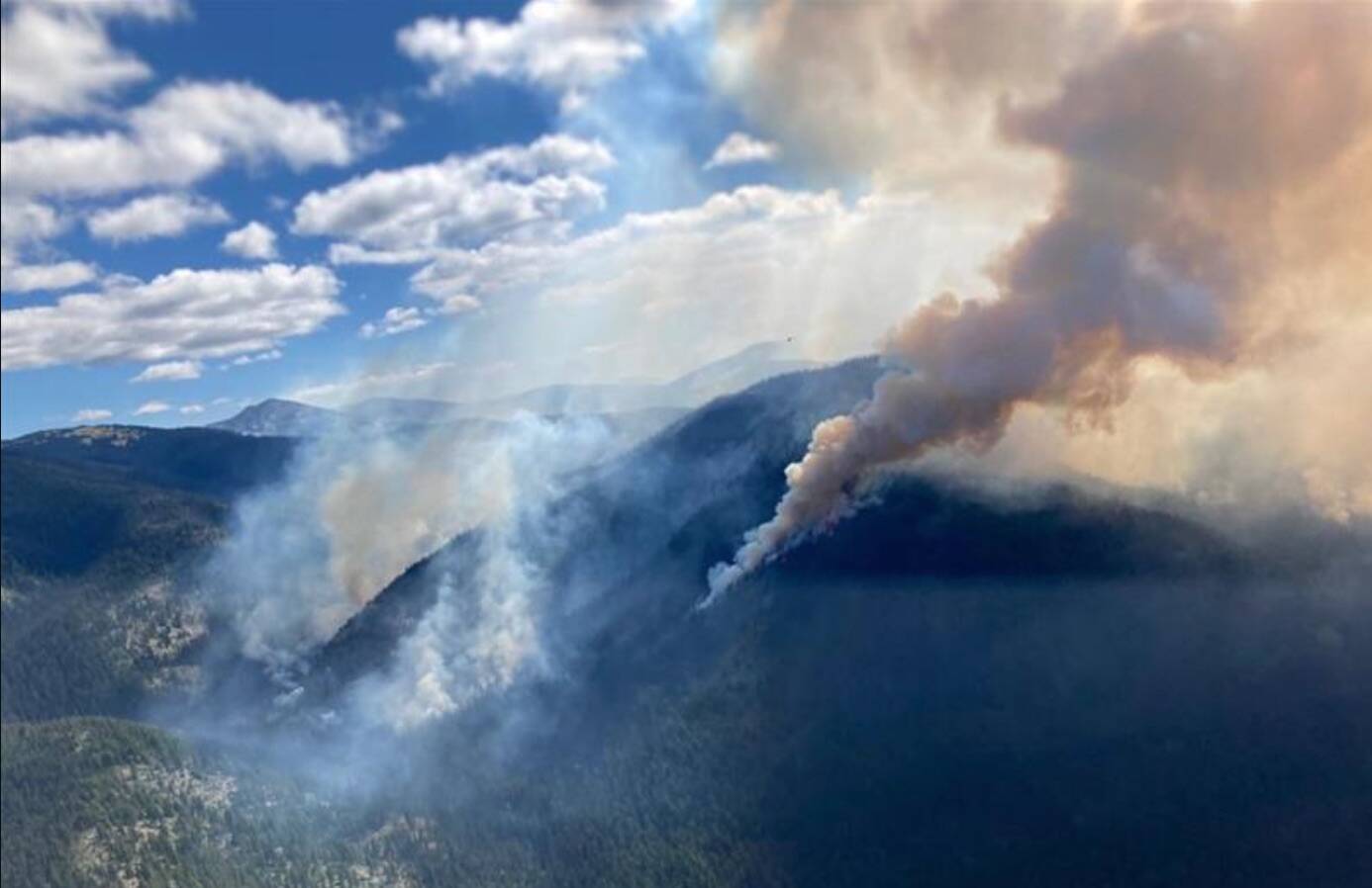 Northwest area of Heather Lake fire on Sept. 7. Photo BC Wildfire.
Northwest area of Heather Lake Fire. Photo BC Wildfire.