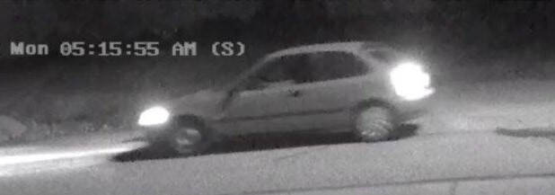 Police are releasing a surveillance image of a vehicle that was seen fleeing the area at the time of a shooting in the BX Sept. 26. (Surveillance image)