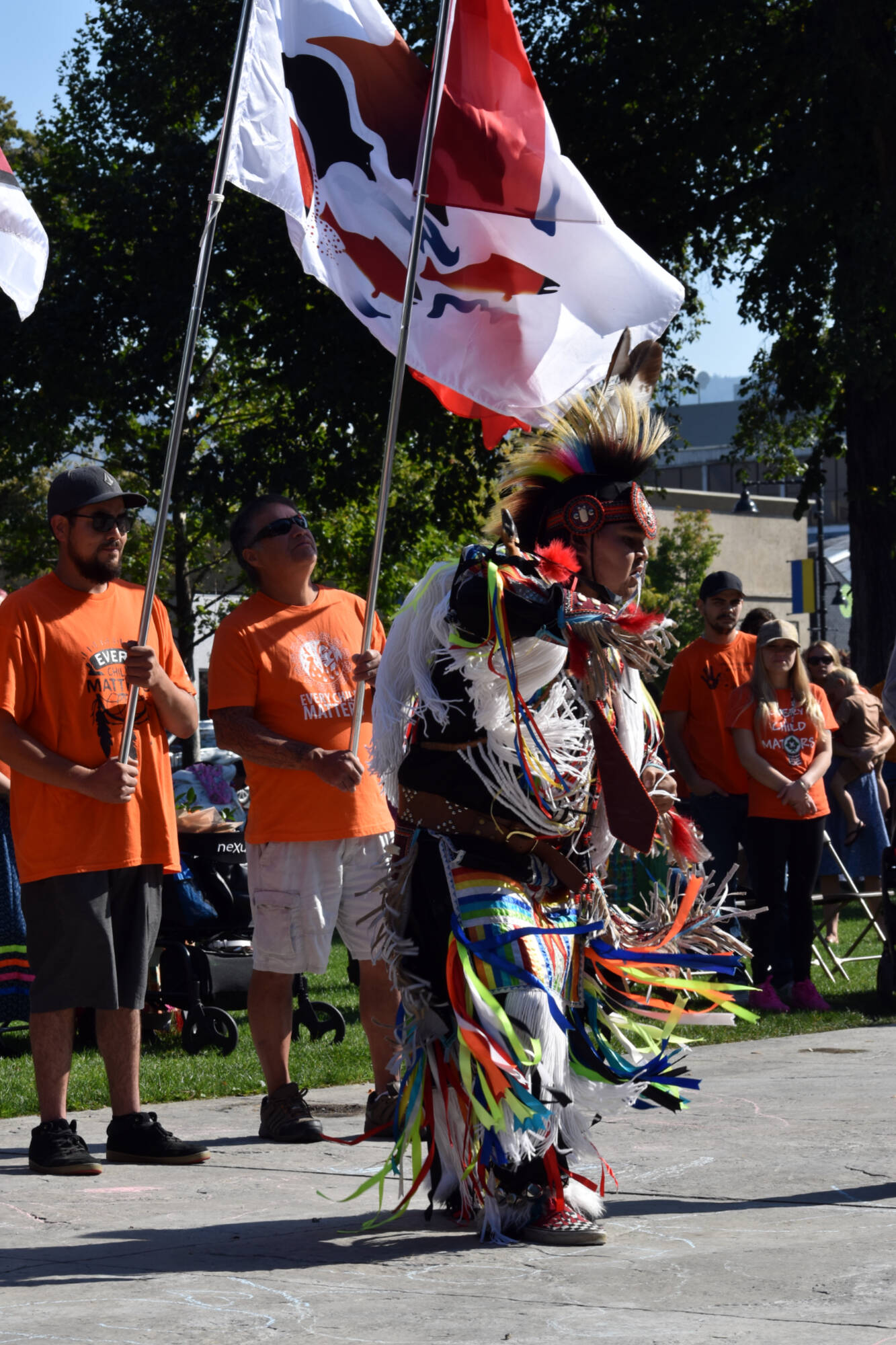Celebration of Indigenous Culture and Resiliency in Penticton's Gyro Park on the second National Day of Truth and Reconciliation. (Brennan Phillips - Western News)