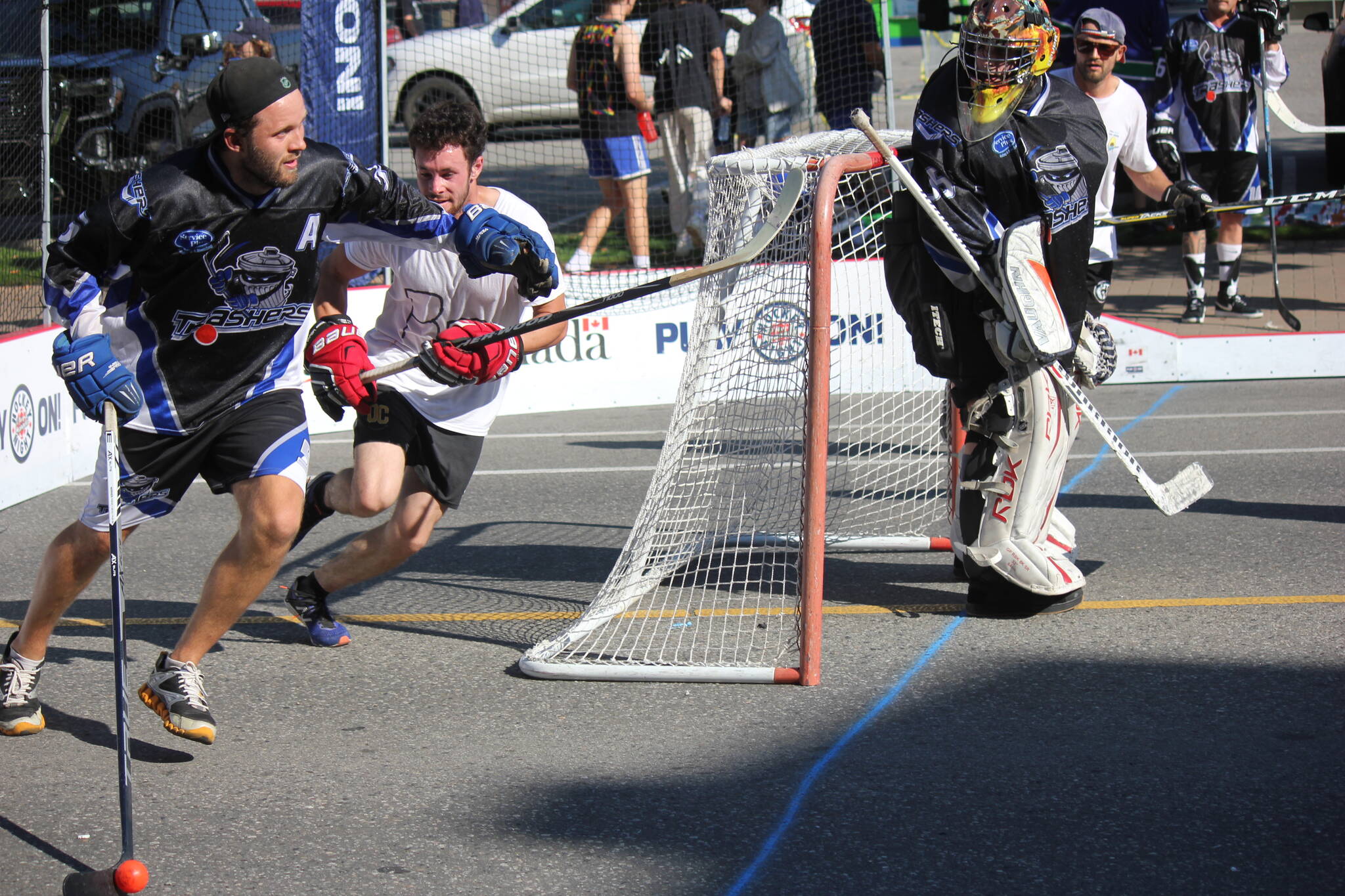 Play On! Canada’s largest road hockey tournament took over Kelowna’s Water Street for the seventh time, first since 2018 (Photo - Jordy Cunningham/Capital News)