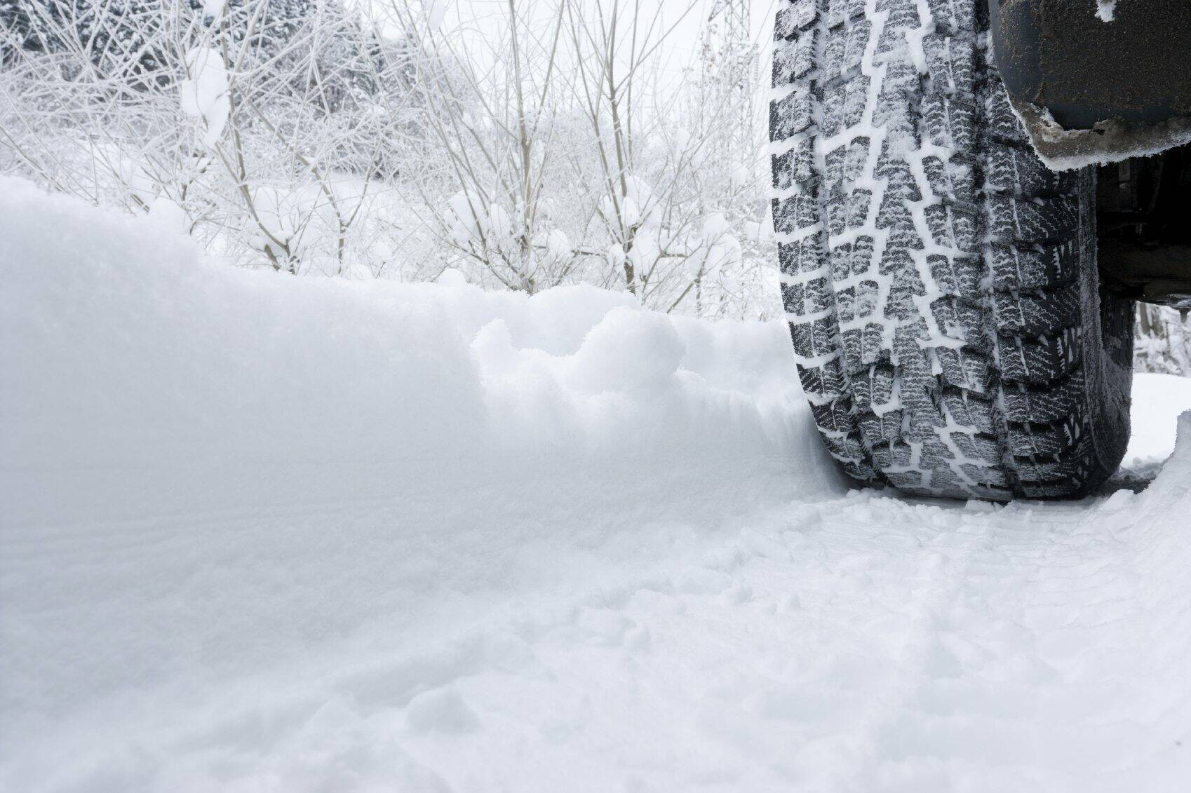 All four winter tires need to match in size, tread type, and depth. File photo