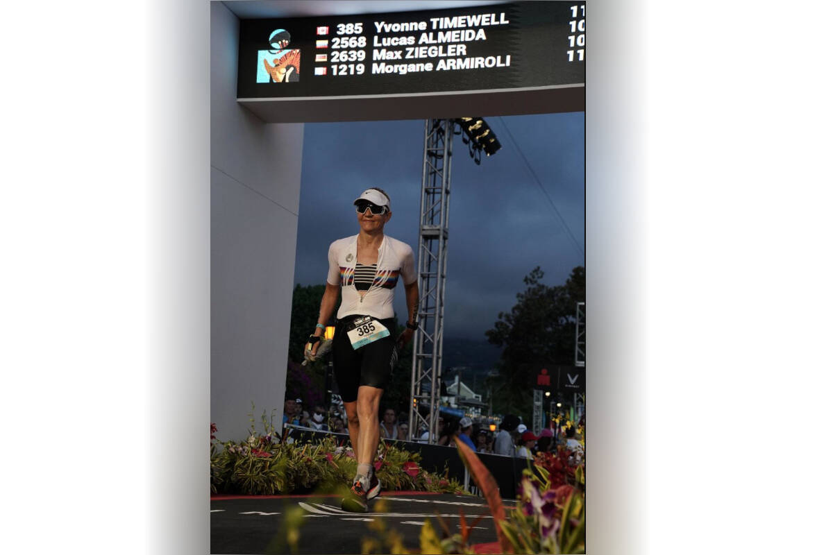 Penticton's Yvonne Timewell became an Ironman world champion last week in Hawaii. (Contributed)