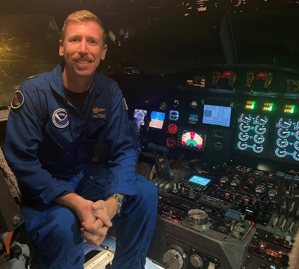 Pilot and hurricane hunter Kevin Doremus of the NOAA Corps is shown in a handout photo. THE CANADIAN PRESS/HO-NOAA Aircraft Operations