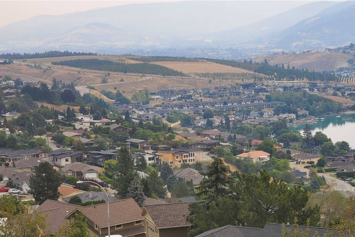 Wildfire smoke from parts of B.C. and Washington could potentially come to the Okanagan Valley this week, according to Environment Canada. (Roger Knox - Black Press)