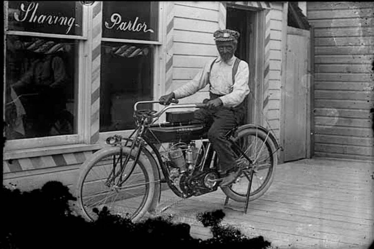 This historic photo is of Peter Sebastian, the first black citizen of Golden. The photo was taken in the early 1900s of Sebastian on his 1907-1911 Indian, prior to his death in 1911. (Contributed by the Golden Museum & Archives)