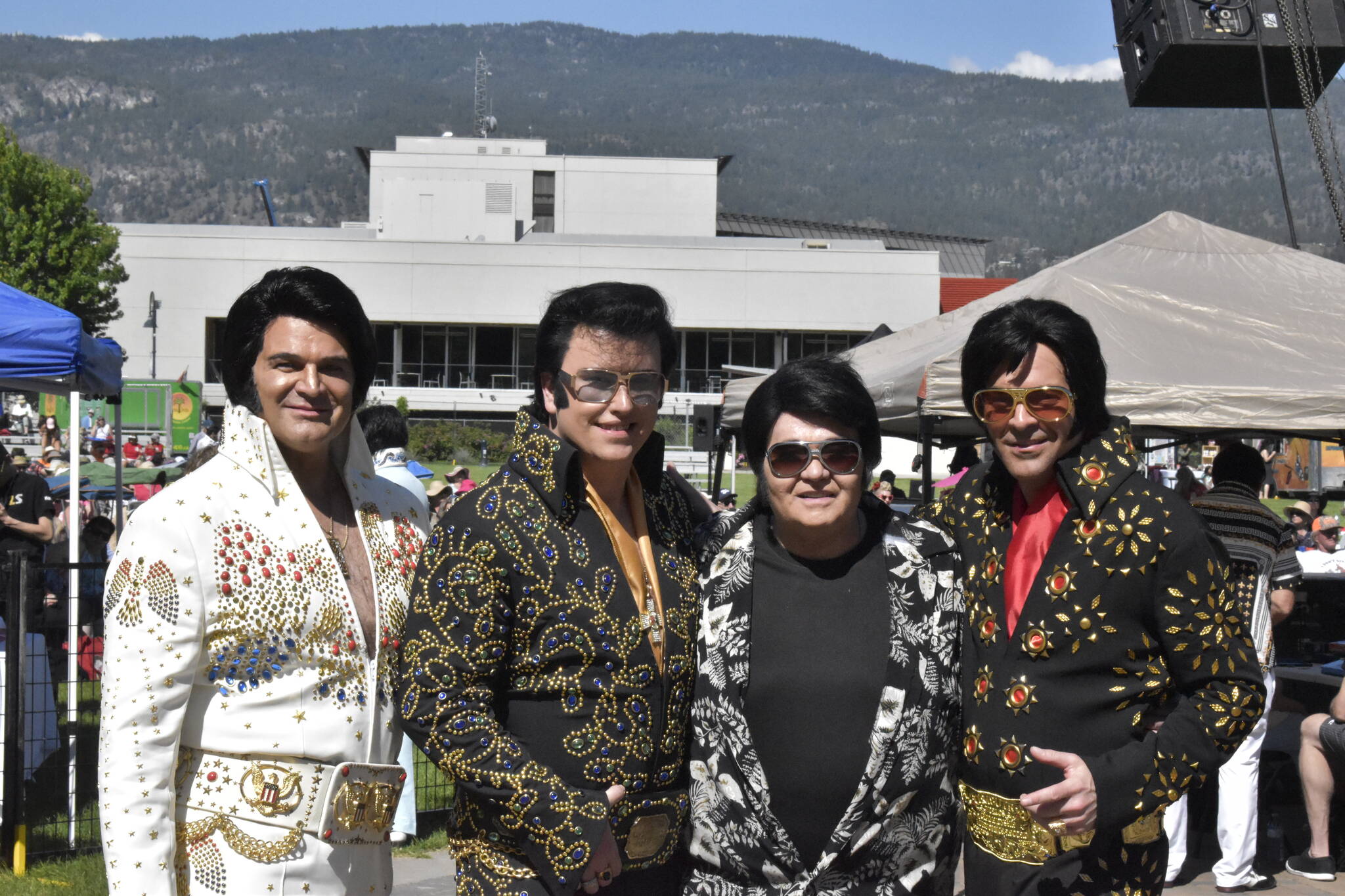 Penticton’s Elvis Tribute Festival appeared at Okanagan Lake Park on Saturday morning, June 25. (Logan Lockhart- Western News)