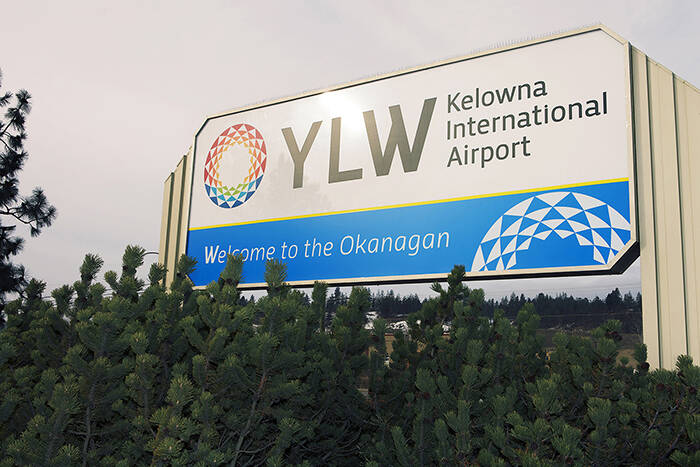 Kelowna International Airport. —Image: Capital News file