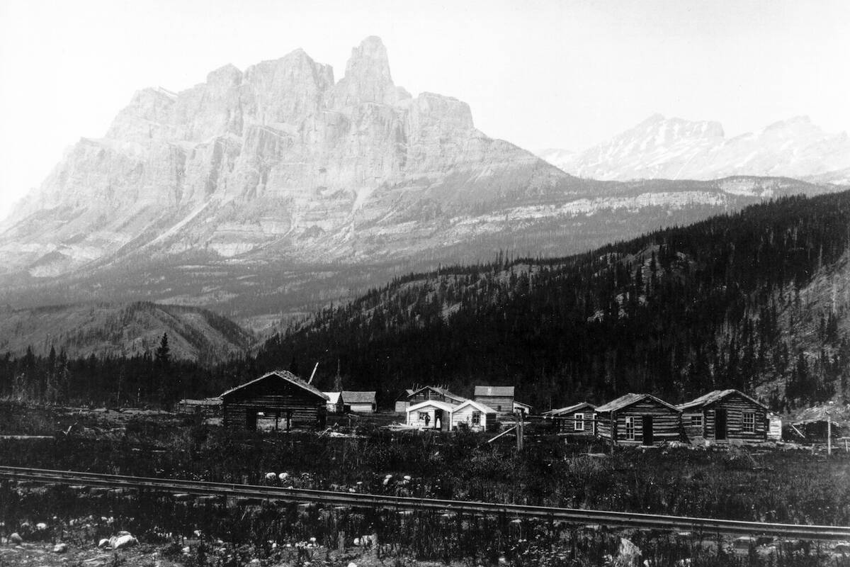 This historic photo is of Silver City, located near Lake Louise was the reason Golden got its name. Convinced his CPR camp would be a booming town Mike Carlin named it Silver City and not to be outdone the people in McMillian’s camp named our home Golden City because gold was worth more than silver.
~ Golden Museum