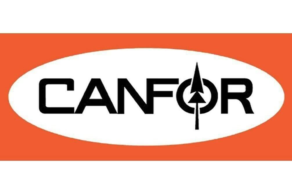 The corporate logo for forest products producer Canfor Corp. is shown. THE CANADIAN PRESS/HO