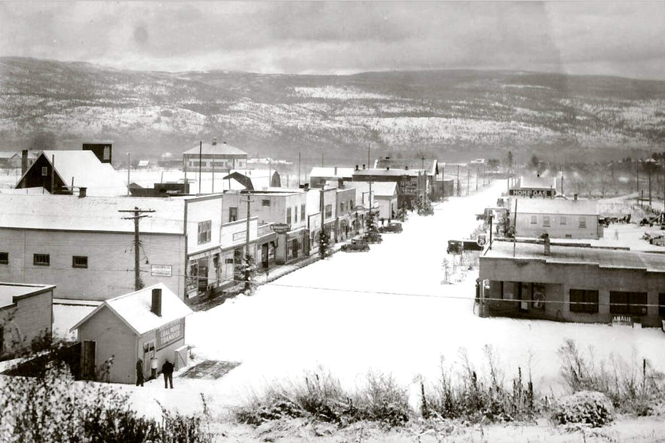 Winter is a fact of life in Canada. During the winter of 1936, Summerland’s downtown featured plenty of snowy roads. (Photo courtesy of the Summerland Museum)
