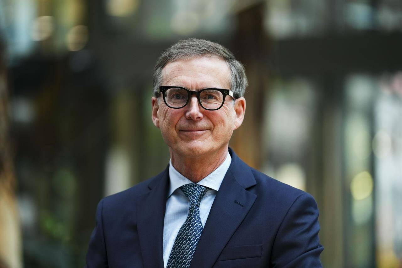 Tiff Macklem, Governor of the Bank of Canada is seen at the Bank of Canada in Ottawa, on Wednesday, Oct. 26, 2022. Macklem is expected to make an end of the year speech this afternoon. THE CANADIAN PRESS/Sean Kilpatrick