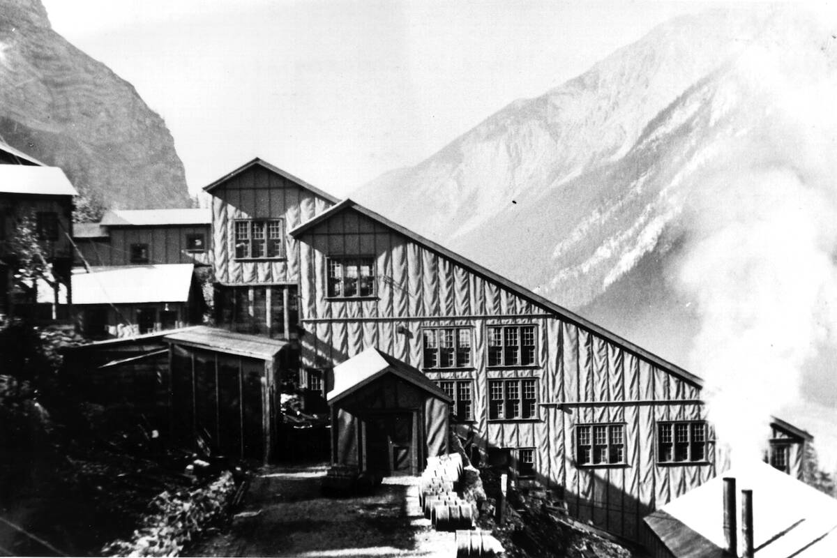 This historic photo is the Monarch Mine mill buildings are pictured here, the mine near Field, B.C. was first staked by Tom Wilson in 1882. Mining was only active on the mountain from 1928 until 1952 when the lease was no longer renewed by Parks Canada.



~ Golden Museum