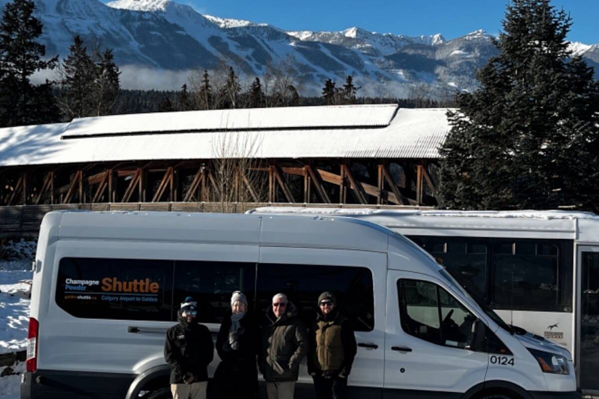 The new shuttle service is a partnership between Tourism Golden, KHMR, and the Town of Golden through the Resort Municipality Initiative. (Photo/Tourism Golden)