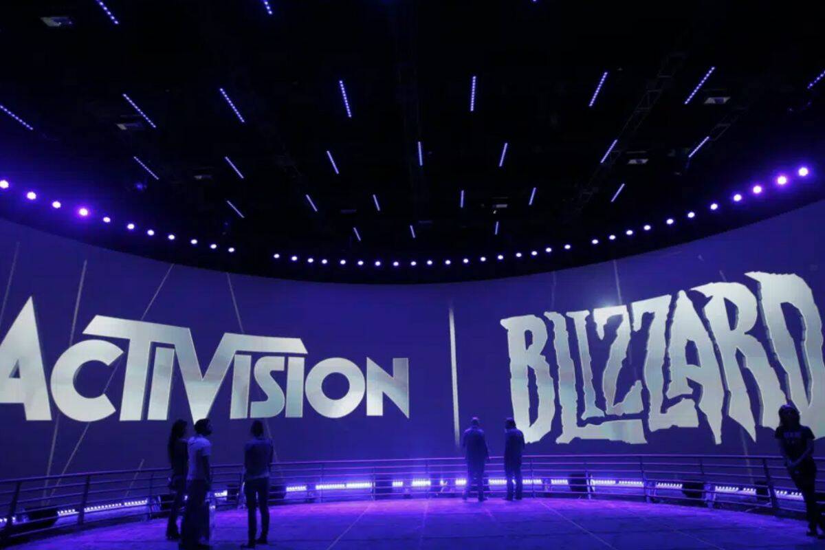FILE - The Activision Blizzard Booth during the Electronic Entertainment Expo in Los Angeles, June 13, 2013. Microsoft is headed for a battle with the Federal Trade Commission, filing a formal challenge Thursday, Dec. 22, 2022, over whether the U.S. will block the tech giant's planned takeover of video game company Activision Blizzard. (AP Photo/Jae C. Hong, File)