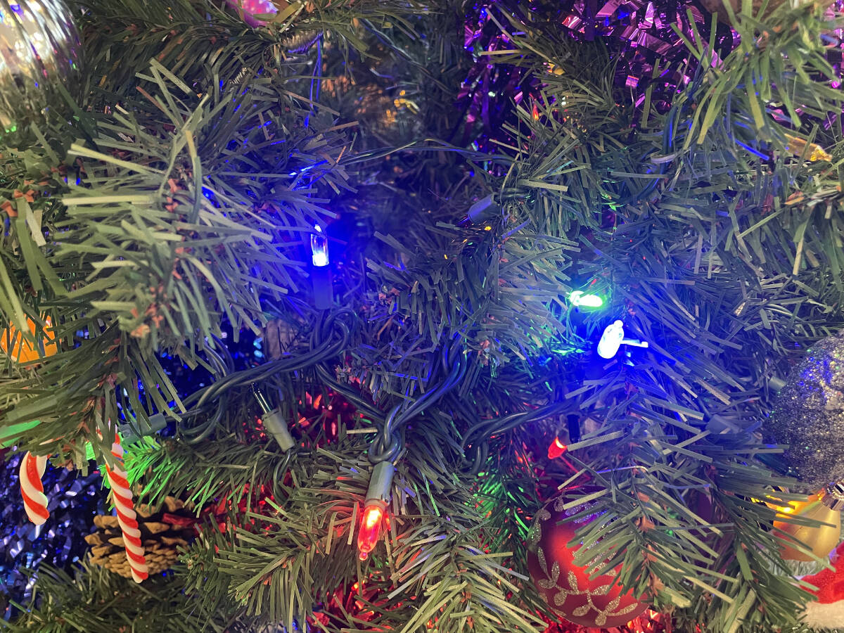 Christmas lights account for much of the light bulb waste found in landfills, according to Product Care Recycling. (Hollie Ferguson/News Staff)