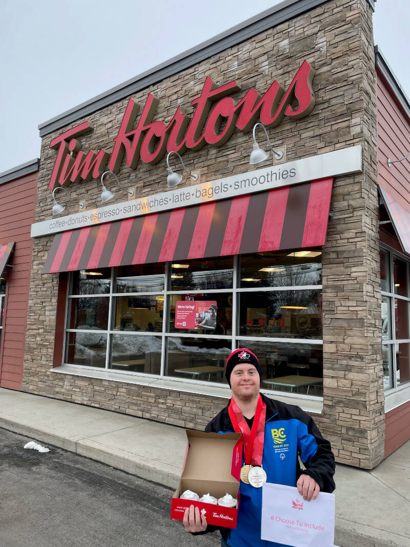 Tim Hortons outlets in Vernon, Kelowna, the Okanagan and B.C. will present a special doughnut Feb. 3-5 with proceeds going to Special Olympics B.C. (SOBC photo)