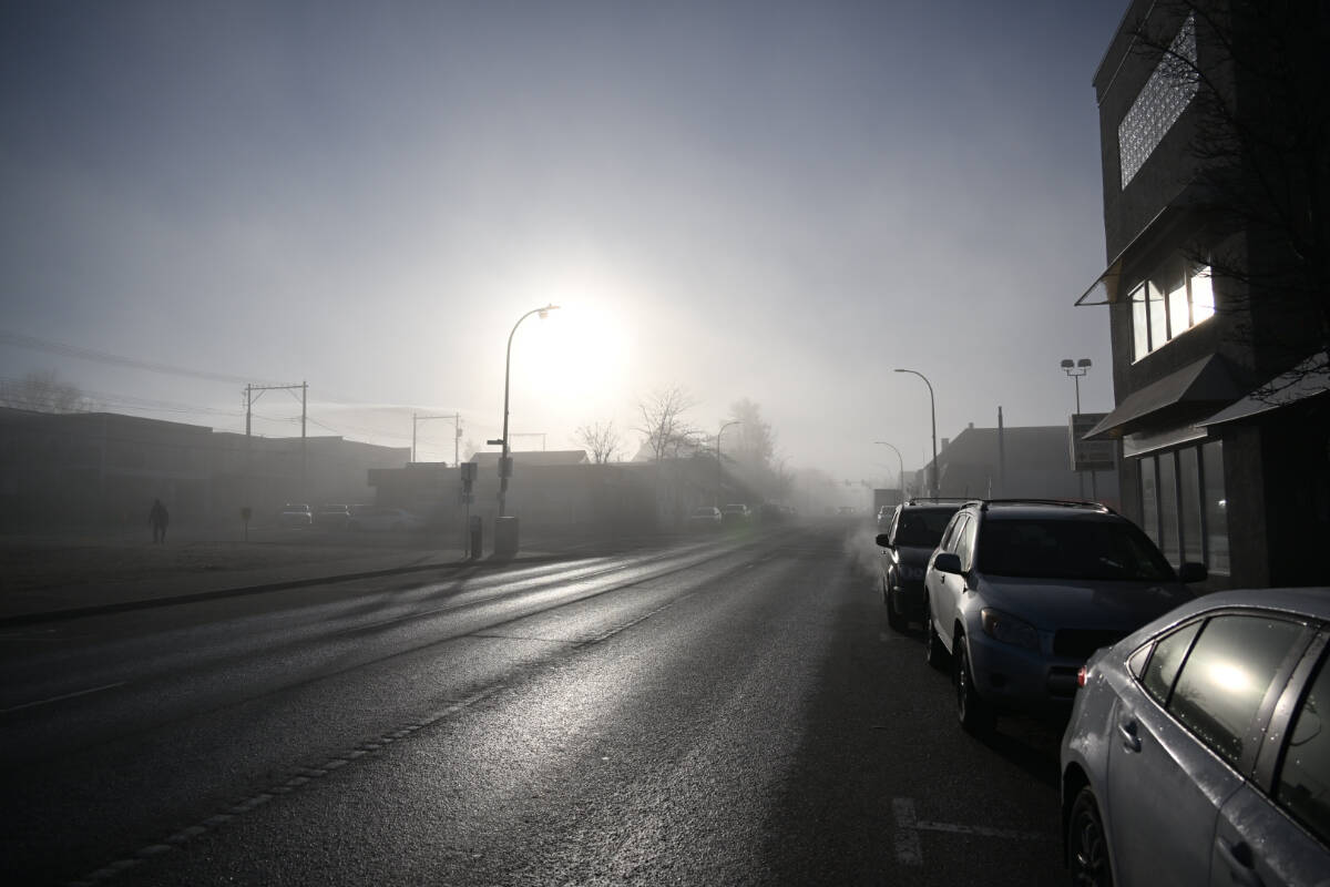 Freezing fog in Penticton on Thursday morning, Jan. 19, 2023. (Brennan Phillips- Western News)