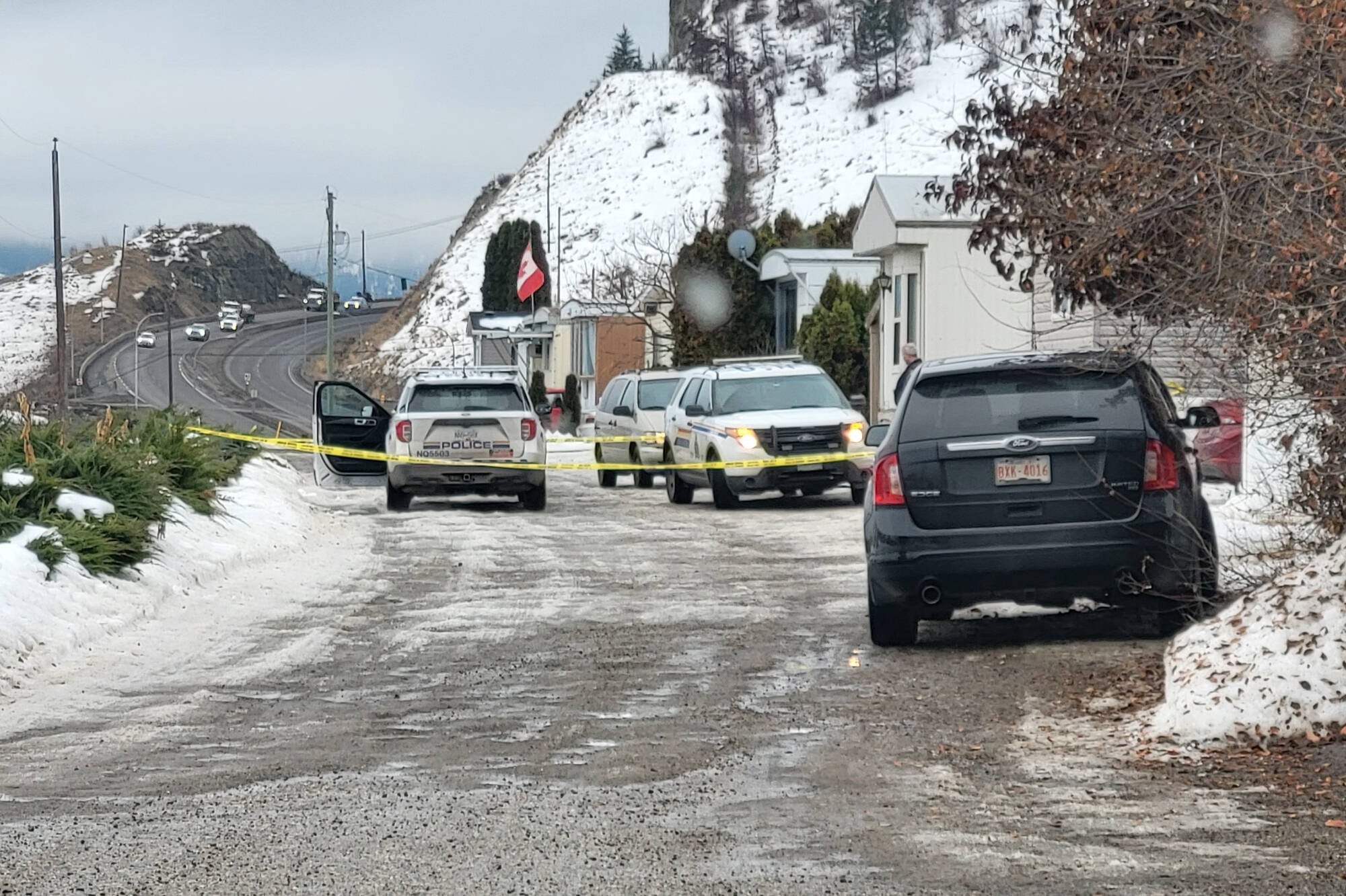 Police are investigating after two bodies were found inside a home on Clerke Road in Coldstream early Tuesday, Jan. 17. (Roger Knox - Morning Star)