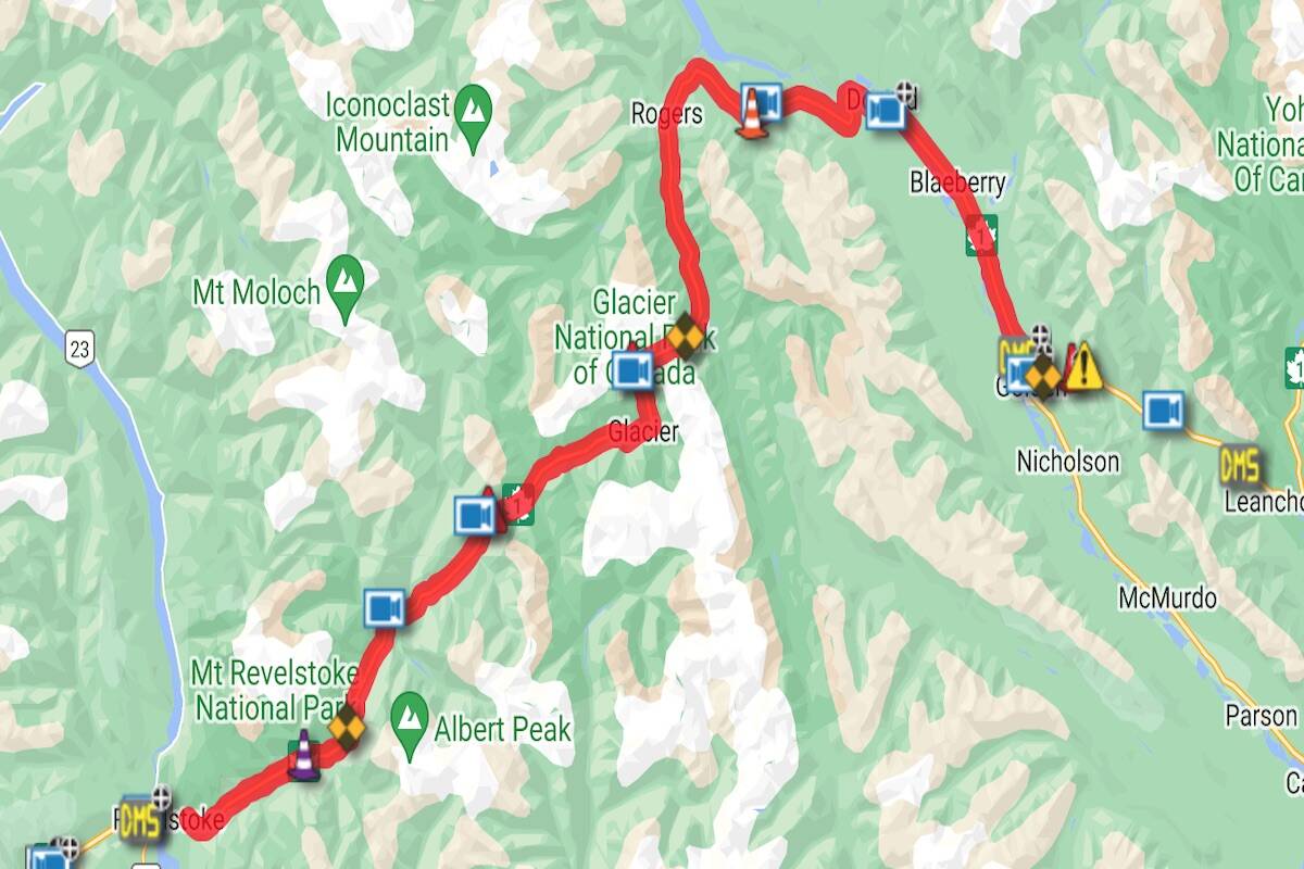 Avalanche control planned on Highway 1.