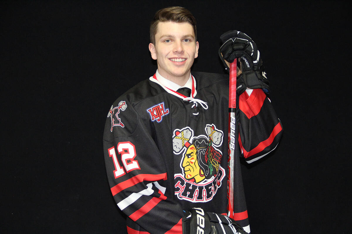 Former Quesnel resident Myles Mattila captain of the Kelowna Chiefs and creator of the MindRight for Athletes Society, is one of 25 people across the province to be honoured with the 2020 B.C. Achievement Community Award. (MindRight Supplied Photo)