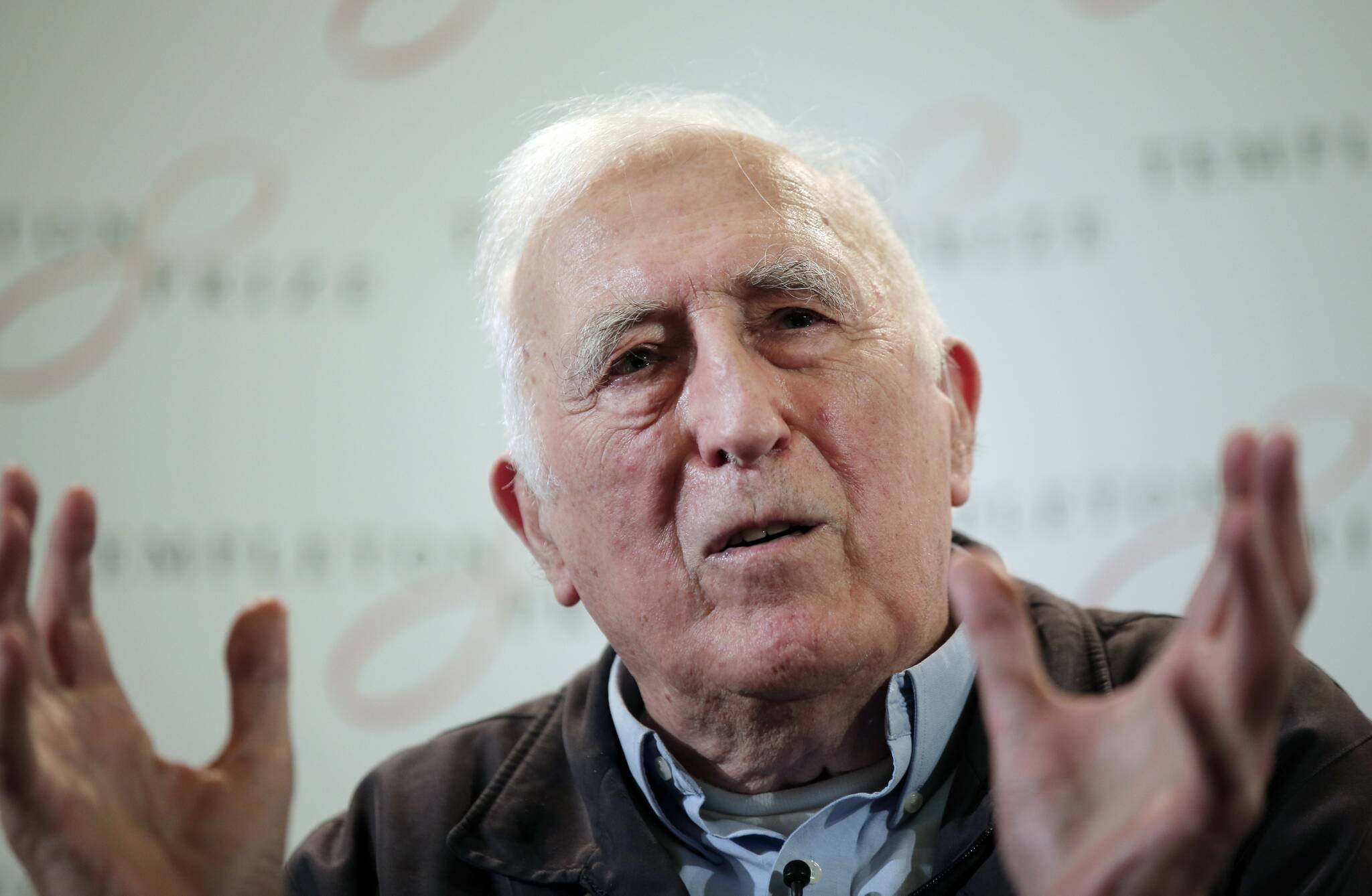 In this file photo dated Wednesday, March 11, 2015, showing Jean Vanier, the founder of L’ARCHE, an international network of communities where people with and without intellectual disabilities live and work together, in central London. THE CANADIAN PRESS/AP/Lefteris Pitarakis, FILE