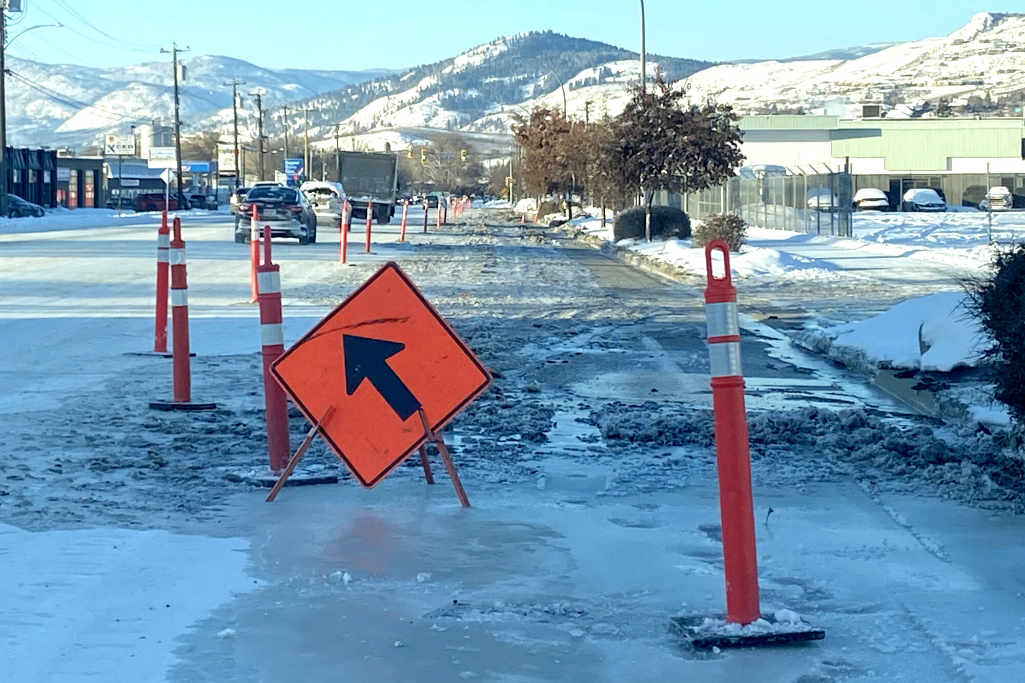 City of Vernon crews are working on repairing a number of water main breaks that happened Monday, Jan. 30, in the Bella Vista and Okanagan Landing areas. (Morning Star - file photo)
