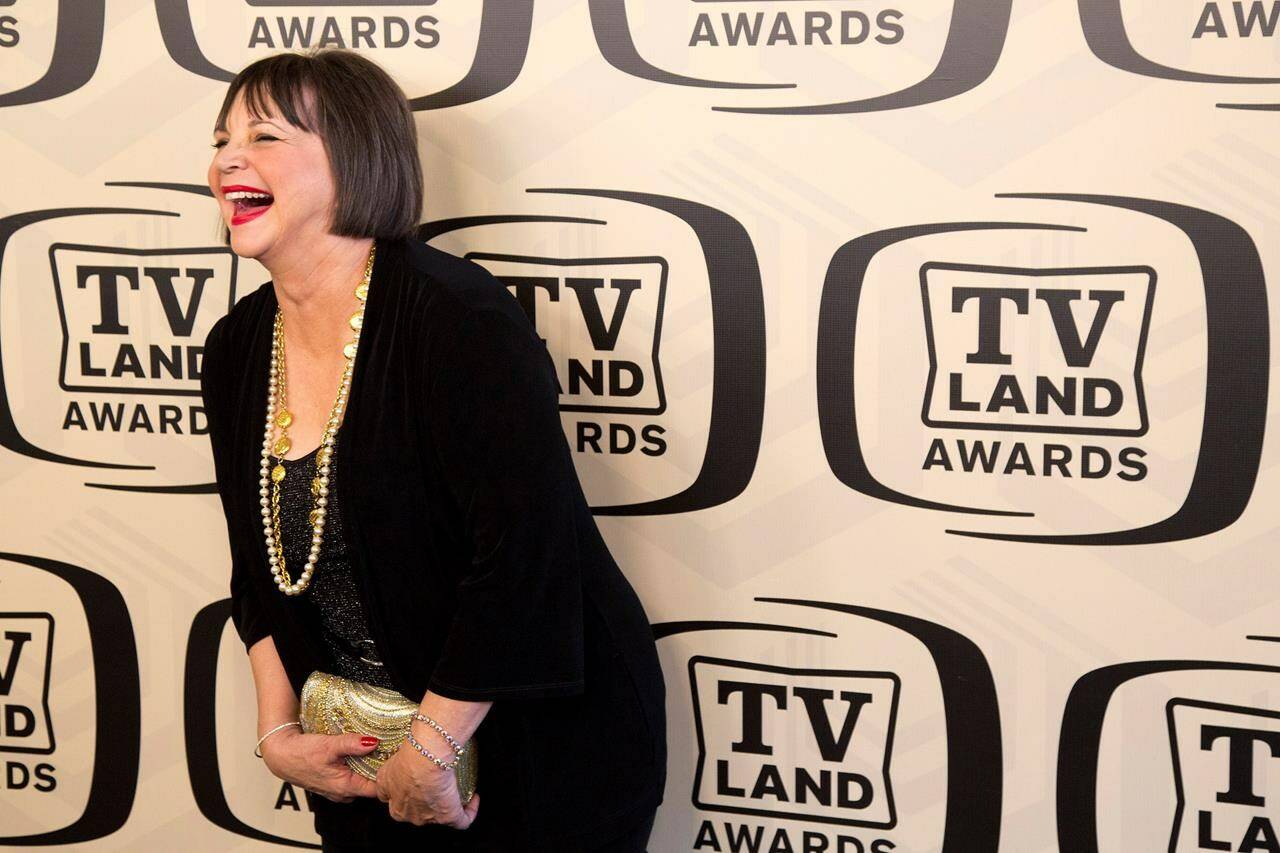 FILE - Cindy Williams arrives to the TV Land Awards 10th Anniversary in New York on April 14, 2012. Williams, who played Shirley opposite Penny Marshall’s Laverne on the popular sitcom “Laverne & Shirley,” died Wednesday, Jan. 25, 2023, in Los Angeles at age 75, her family said Monday, Jan. 30. (AP Photo/Charles Sykes, File)