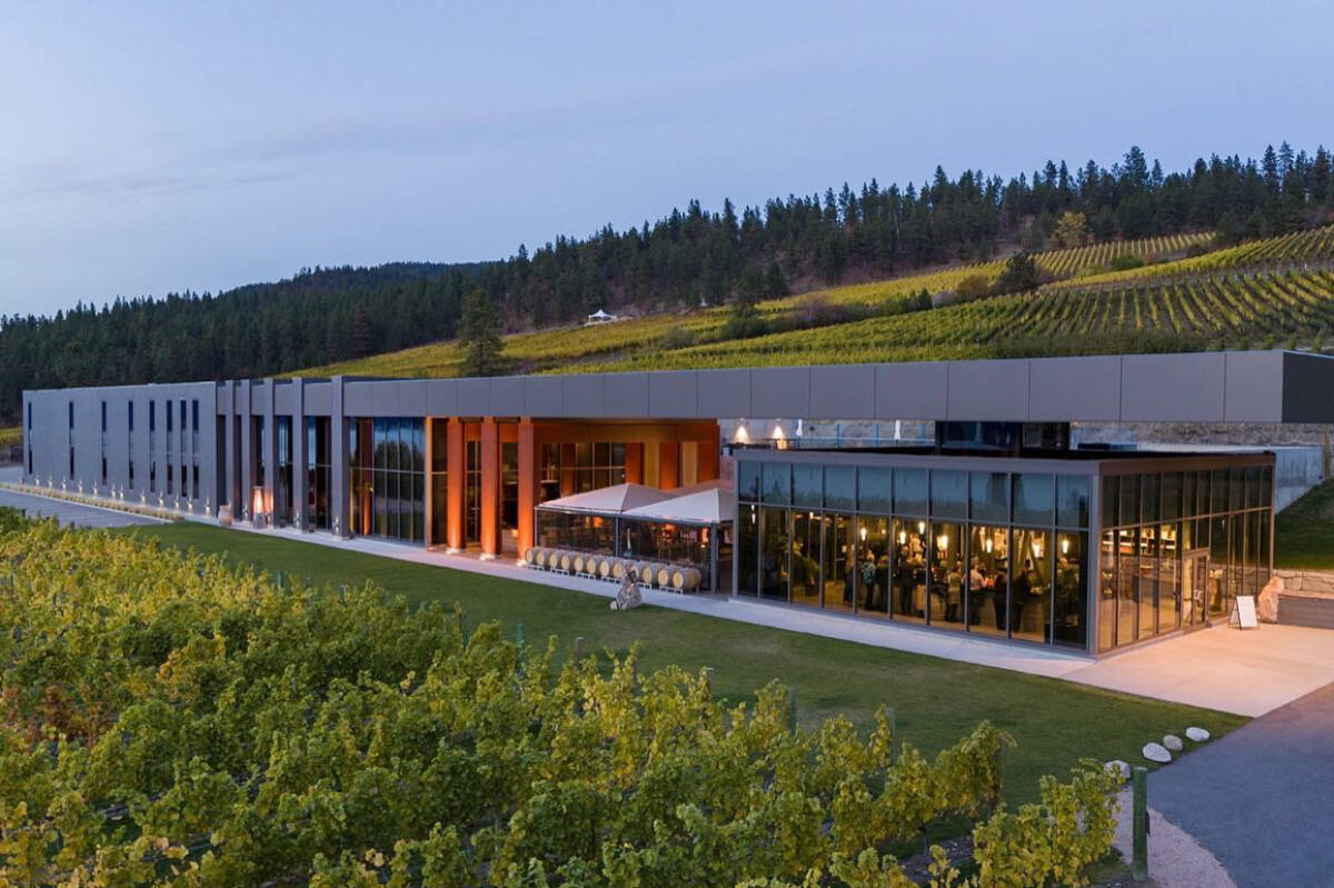 The BLOCK ONE Restaurant at 50th Parallel Estate Winery in Lake Country is one of the top 100 most beloved restaurants in Canada in 2022, according to OpenTable. (50th Parallel/Facebook)
