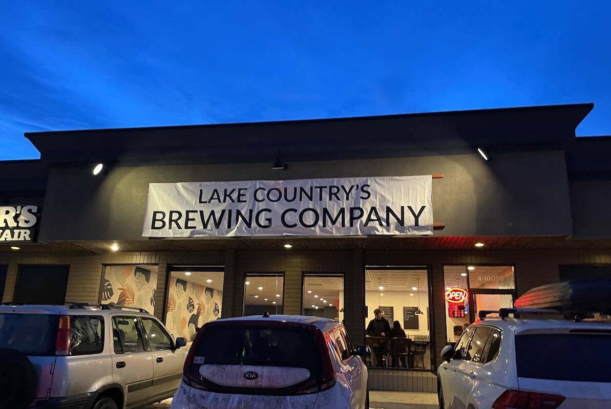 Lake Country Brewing is now open at #4-10058 Highway 97. (Jordy Cunningham/Capital News)