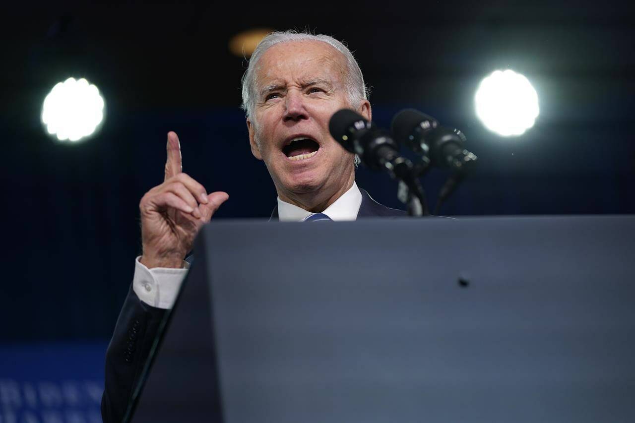 President Joe Biden speaks at the Democratic National Committee winter meeting, Friday, Feb. 3, 2023, in Philadelphia. Biden will deliver his State of the Union address on Tuesday night. (AP Photo/Patrick Semansky)