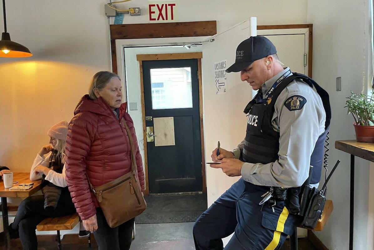 The Kelowna RCMP’s held their third and final ‘Coffee with a Cop’ event of January was held at Bean Scene on Pandosy Street.The Vernon North Okanagan detachment’s officer in charge, Supt. Shawna Baher, hosts Coffee with a Cop specifically for seniors at Vernon’s Schubert Centre Wednesday, Feb. 22, from 9 to 10:30 a.m. (Black Press - file photo)