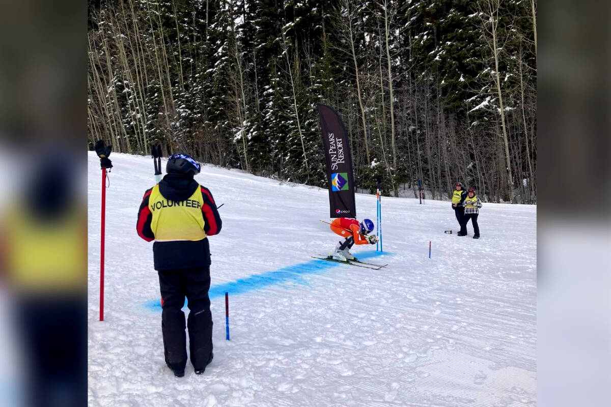 Yorke Parkin in action at the 2023 Special Olympics BC Winter Games. (Contributed by Courtney Kaler)