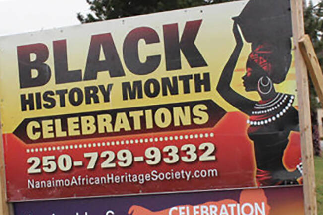 File - In 2023, are celebrations such as Black History Month still needed? This writer weighs in. Picture shown is an event promoting Black history month at the The Nanaimo African Heritage Society in lieu of their second annual online gala. (News Bulletin file photo)