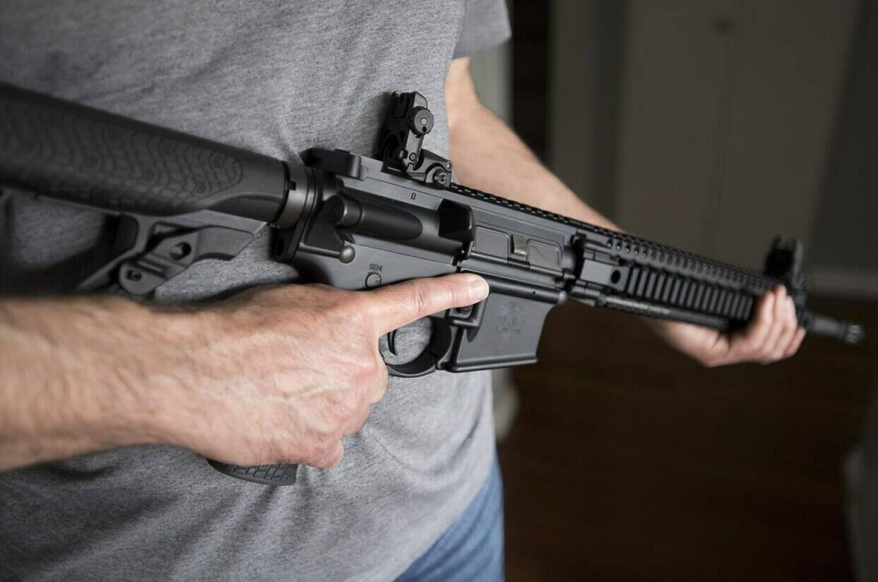 A prominent voice for stricter gun control is poised to tell MPs the federal government’s efforts to outlaw assault-style firearms have become mired in disinformation. A restricted gun licence holder holds a AR-15 at his home in Langley, B.C. on May 1, 2020. THE CANADIAN PRESS/Jonathan Hayward