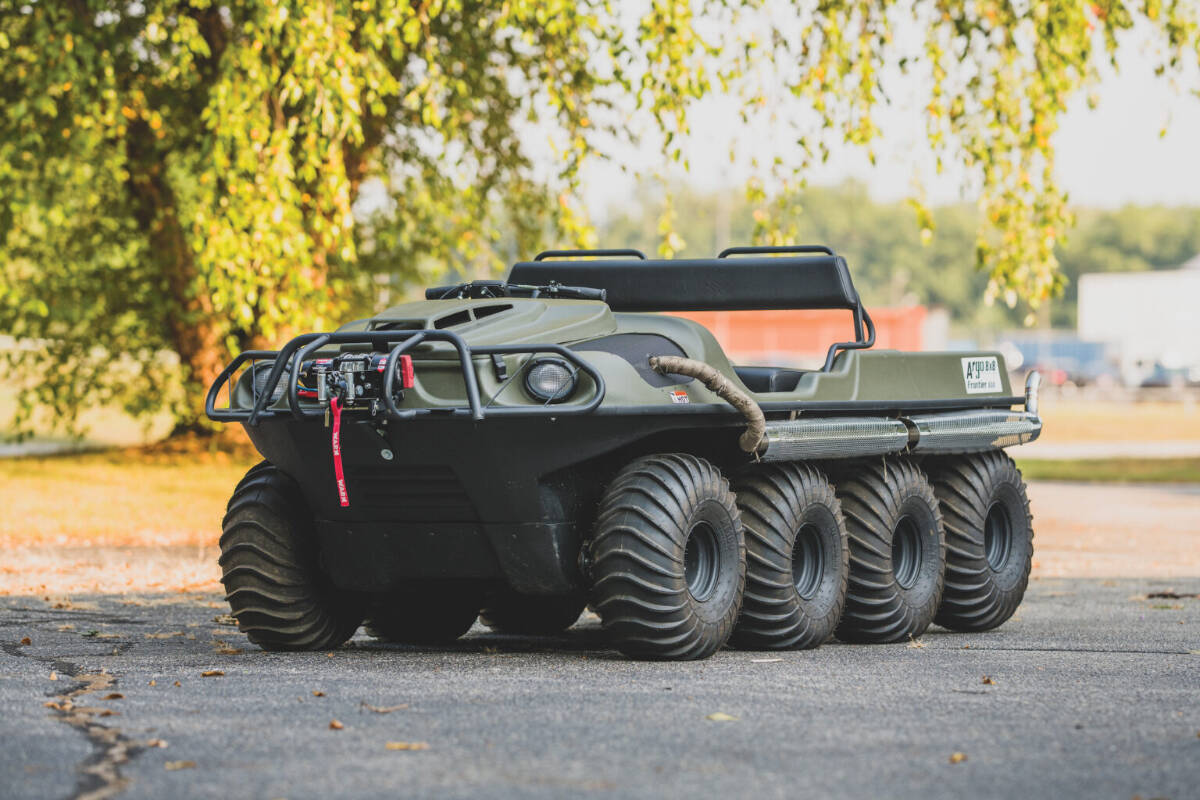 The vehicle is commonly referred to as an Argo, and is an eight-wheeled utility vehicle that had been stolen from the Keith Wilson Road area of Chilliwack last November. (Silodrome)