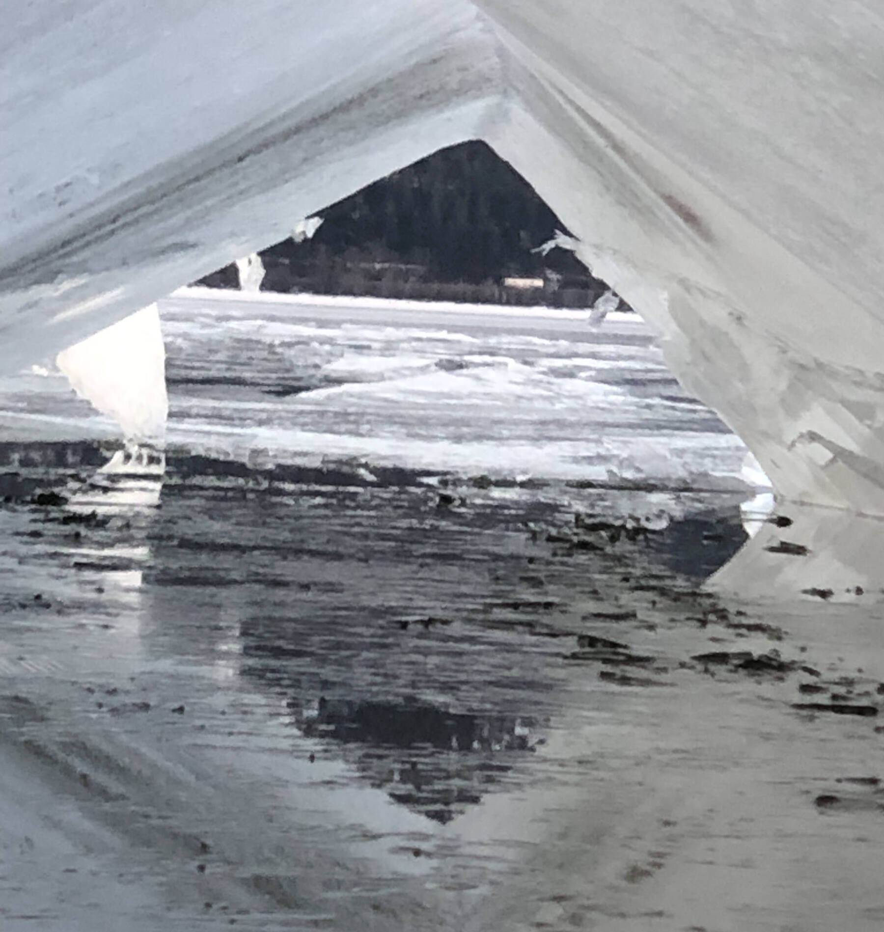 Shuswap resident Teresa Olynyk captured photos of beautiful ‘ice caves’ or tents on Little Shuswap Lake on Feb. 15, 2023.
